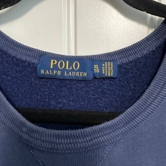 Vtg Polo Ralph Lauren Nautical Crew Sweatshirt XL Embroidered Sailing Preppy - Picture 6 of 16